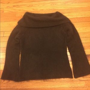 Brown angora sweater